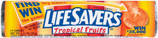 Lifesavers Candy Tropical Fruits - 14 Pieces Pack, 20 Packs by WRIGLEY