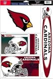 Set of (5) Team Window Clings: Arizona Cardinals