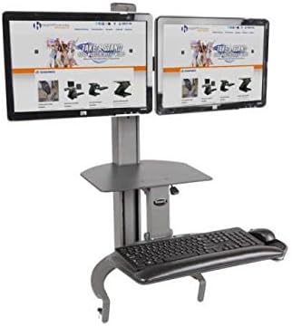 Healthpostures 6350 TASKMATE GO W/DUAL MONITOR ARM