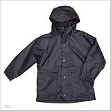 Kids Polyurethane Fleece Lined Rain Jacket-Navy-2/3