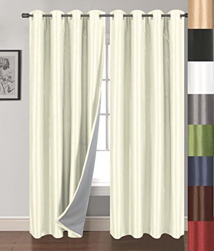 Siena Home Fashions Buona Notte Blackout Curtain 54 X 63 - Ivory