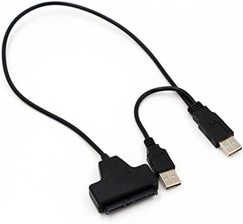 USB 2.0 SATA 7+22Pin to USB 2.0 Adapter Cable For 2.5 HDD Laptop Hard Disk Drive