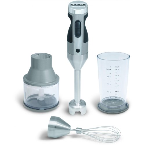 Viking 5-pc. Professional Series Hand Blender and Chopper Set, Stainless Gray.