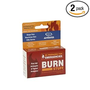Burn Stuff First Aid Antiseptic and Topical Analgesic, 8-Count Box (Pack of 2) by Burn Stuff