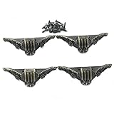 【ノーブランド 品】4本 ボックス 足 家具 コーナー フット 装飾 プロテクター カバー　ケースプロテクター