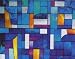 Abstract Stained Glass Window Film - 36" wide x 27" long: Sold in one continuous roll,by the pattern.