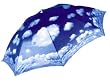Salamander Graphix - Adult Clouds Automatic Opening Folding Umbrella