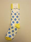 Happy Socks Big Dot Socks - Cream/Blue