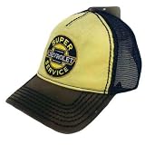 CHEVROLET SUPER SERVICE MESH SNAPBACK HAT CAP BLU KHAKI