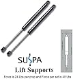 Suspa C16-06389 C1606389 14" Gas Prop, Quantity (2), Force is 24 Lbs Per Prop and Force Per Set is 48 Lbs, Camper Rear Window, Tonneau Cover Lift Supports, Window Lift Support, Struts
