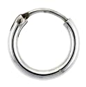 Very Tiny 5/16" ( 8 mm ) Diameter Sterling Silver Teeny Endless Hoop Earrings.