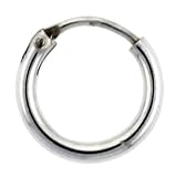 Sterling Silver Very Teeny Endless Hoop Earrings, 5/16 in. (8 mm) Diameter