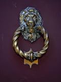 Close View of a Door Knocker with a Lion Face Photographic Poster Print