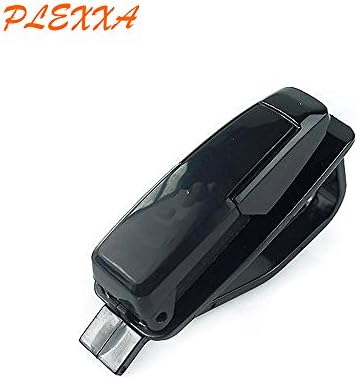 PLEXXA® Car Sunglasses Clip, PVC Vehicle Accessories Auto Visor Car Sunglass Eyeglass Holder Ticket Clip (Black)