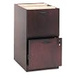 basyx Products - basyx - BW Veneer Series File/File Pedestal File, 15-5/8w x 22d x 27-3/4h, Mahogany - Sold As 1 Each - Not freestanding, attaches under worksurface. - Reinvent your executive offices without reinventing your budget. - Hardwood veneer surfaces protected with catalyzed lacquer. - Full-extension drawers accommodate letter/legal filing. - Lock keeps contents safe.