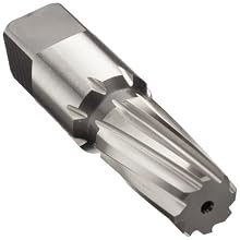 Union Butterfield 4600 High-Speed Steel Taper Pin Reamer, Left Hand Spiral Flute, Round With Square End Shank, Uncoated (Bright) Finish