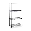Safco 48"x24" Industrial Add-On Unit in Black