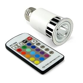 Color Changing LED Light Bulb and Remote by LEDinsider
