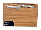 J.A. Henckels Twin Fork Tip Cheese Knife with Bamboo Cutting Board