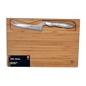 J.A. Henckels Twin Fork Tip Cheese Knife with Bamboo Cutting Board by Henckels