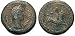 Hadrian, 11 August 117 - 10 July 138 A.D., Roman Provincial Egypt; Bronze Obol