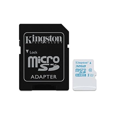 Kingston Digital 32GB MicroSDHC UHS-I U3 Action Card, 90R/45W &amp; SD Adapter (SDCAC/32GB)