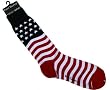 Men's American Flag Trouser Socks by Foot Traffic