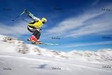 410%2BIAECseL. SL160  Wallmonkeys Peel and Stick Wall Graphic   Ski Jumper   36W x 24H
