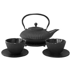 Teeservice 6-teilig Ein traditionelles chinesisches Teeservice aus massivem Eisenguss und emailliertem Innenleben. So bleibt der Tee lange hei� und kann stilecht genossen werden. Farbe schwarz von James Premium�