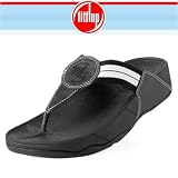 FitFlop "WalkStar" Leather Sandal Black 8