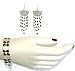 Jewelry Set - Sterling Silver Bracelet Earring and Garnet Gemstones Jewelry 29 Grams (brclts025)