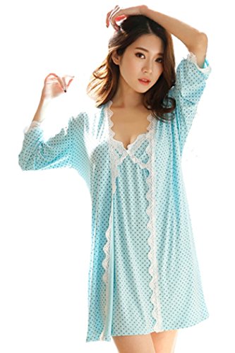 【 ルーチェ ミラコ 】LUCE miraco トレンド サマー mocomoco's スウィート パウダー ルームウェア パジャマ レディース キャミソール ワンピース カーディガン 2点セット リラックス