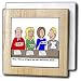 Rich Diesslins Funny Religious Light Cartoons - Church Search Committee Evaluating Ministers - Tile Napkin Holders
