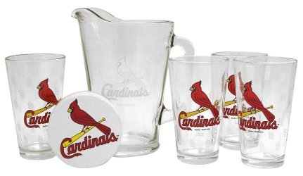 St. Louis Cardinals Pint Glasses and Pitcher Set | MLB St. Louis Cardinals Gift Set