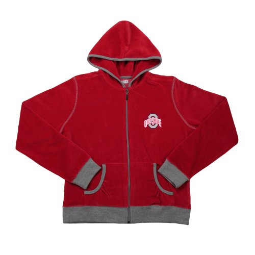 Antigua Ohio State University Women's Comfy Velour Full Zip Jacket