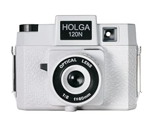 Holga 173120 120N Casablanco Holgawood Collection Plastic Camera (White)