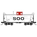 HO TrainMan Cupola Caboose, SOO #2
