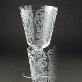 SCROLL DESIGN 24% CRYSTAL WATER GOBLET