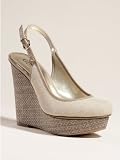 GUESS Idalise Slingback Wedges, NATURAL MULTI (8)