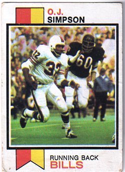 O.J. Simpson Buffalo Bills 1973 Topps #500 Football Card
