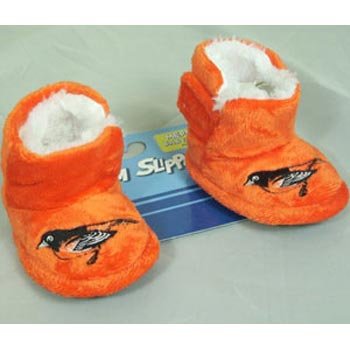 Baltimore Orioles MLB Baby High Boot Slippers - 0-3 Months