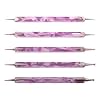 Set of 5 Purple/Pink Swirl Double Ended Nail Art Dotting/Marbleizing tools