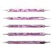 Set of 5 Purple/Pink Swirl Double Ended Nail Art Dotting/Marbleizing tools