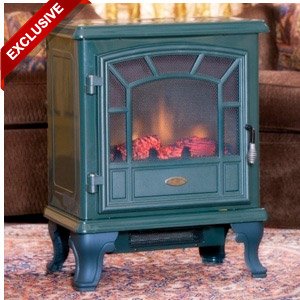 Comfort Smart Green Freestanding Electric Stove - CS-24-GRN Comfort Smart Green Freestanding Electric Stove - CS-24-GRN