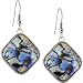  : FAUX ABALONE SHELL EARRINGS