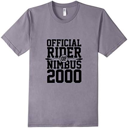 Official Rider of Nimbus 2000 Broomstick Shirt - Male Medium - Slate