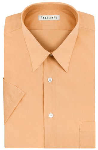 Van Heusen Men's Short Sleeve Poplin Solid