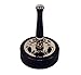 Desktop Tire & Rim Pen Holder with Free Standing Nickel Plated Black Ink Pen (Blue Ink).
