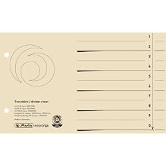 Herlitz 10902435 Trenn BlattA5 quer chamois 100er Packung