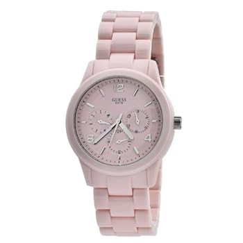 Indovina - W11603L3 - Ladies Watch - analogico al quarzo - Quadrante Rosa - Pink Bracelet Guess - W11603L3 - Montre Femme - Quartz Analogique - Cadran Rose - Bracelet Rose